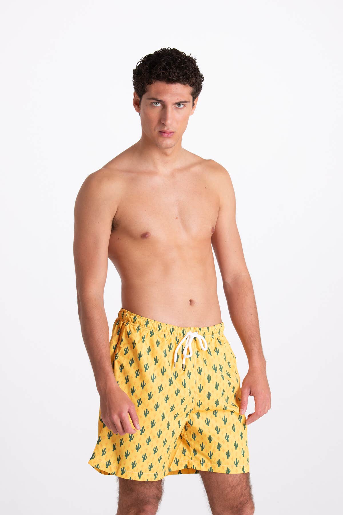 Costume Uomo Fantasia Cactus Giallo