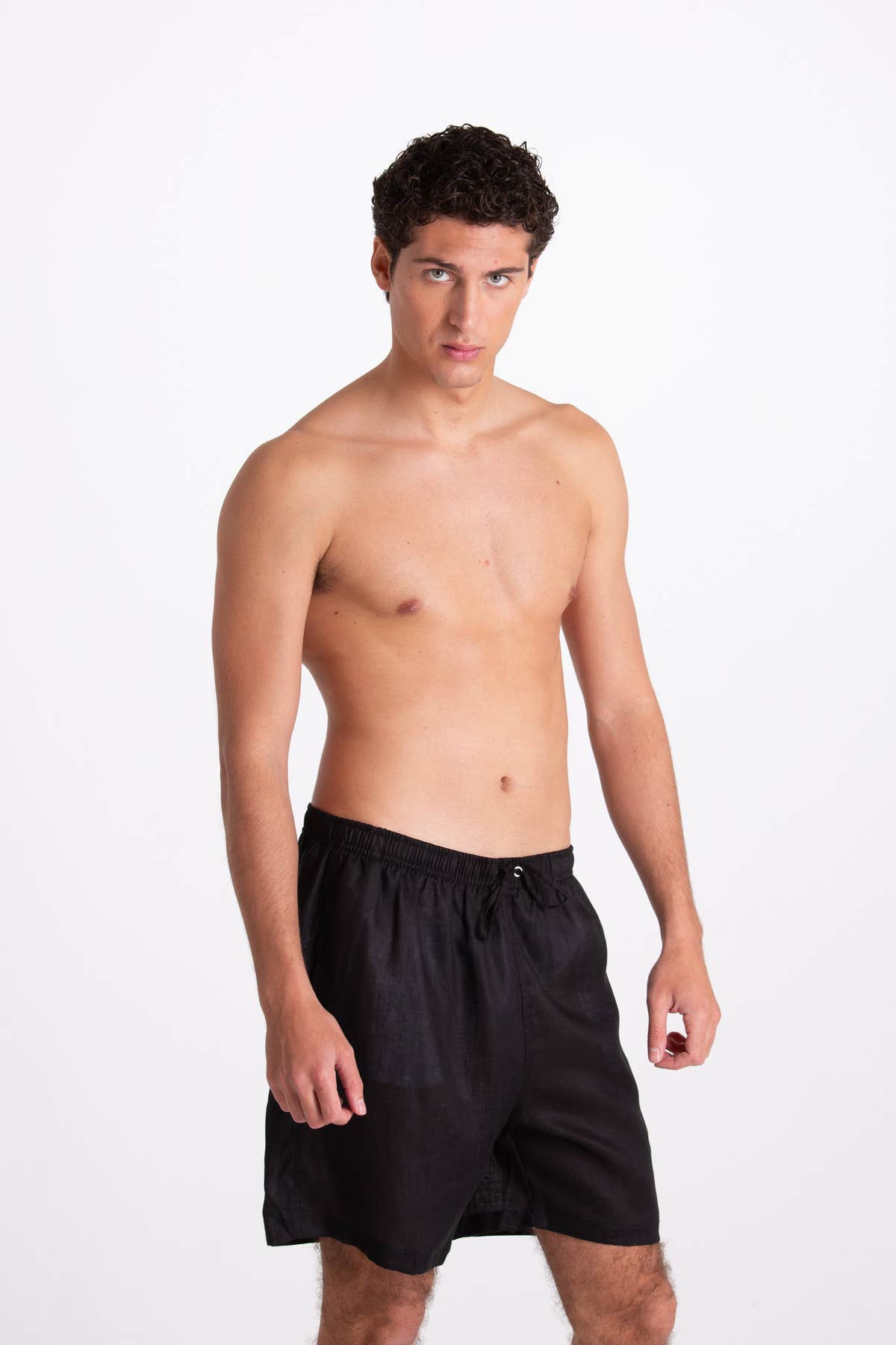 Costume Uomo in Lino Nero