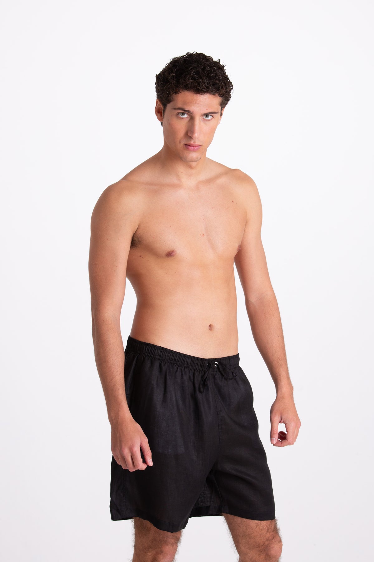 Costume Uomo in Lino Nero
