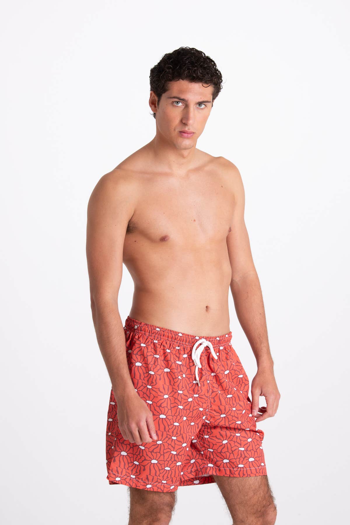 Costume Uomo Fantasia Fiore Arancione